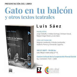 Presentación Libro GATO EN TU BALCÓN - Flyer