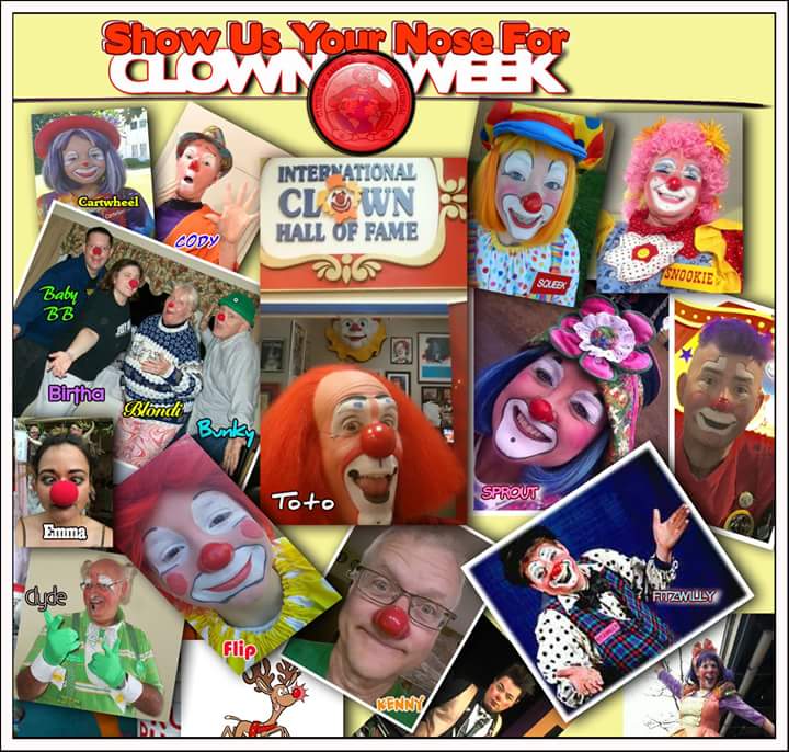 The World of Silly Willy and Fluffy Show us your nose for "Clown Week