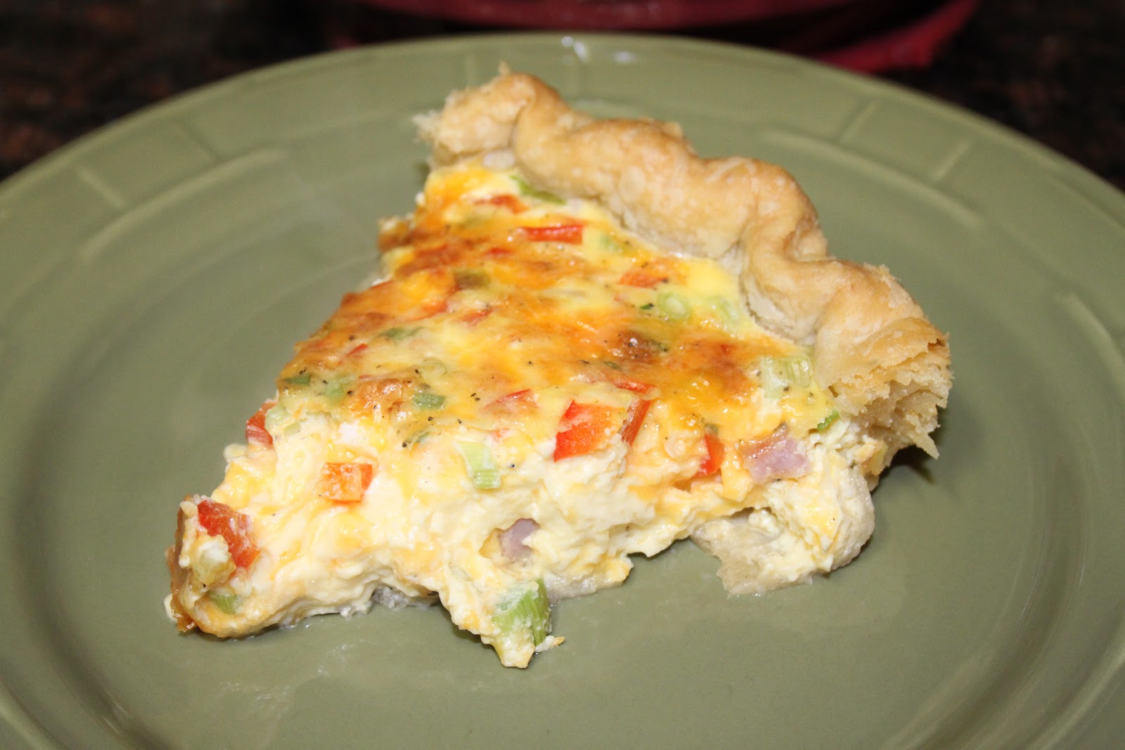 Michelle's Tasty Creations Cheesy Ham and Veggie Quiche