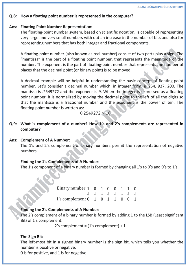 Data-Representation-Descriptive-Question-Answers-Computer-IX