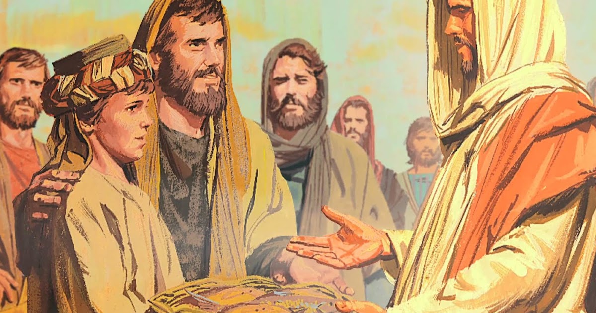 B+ five barley loaves and two fishes