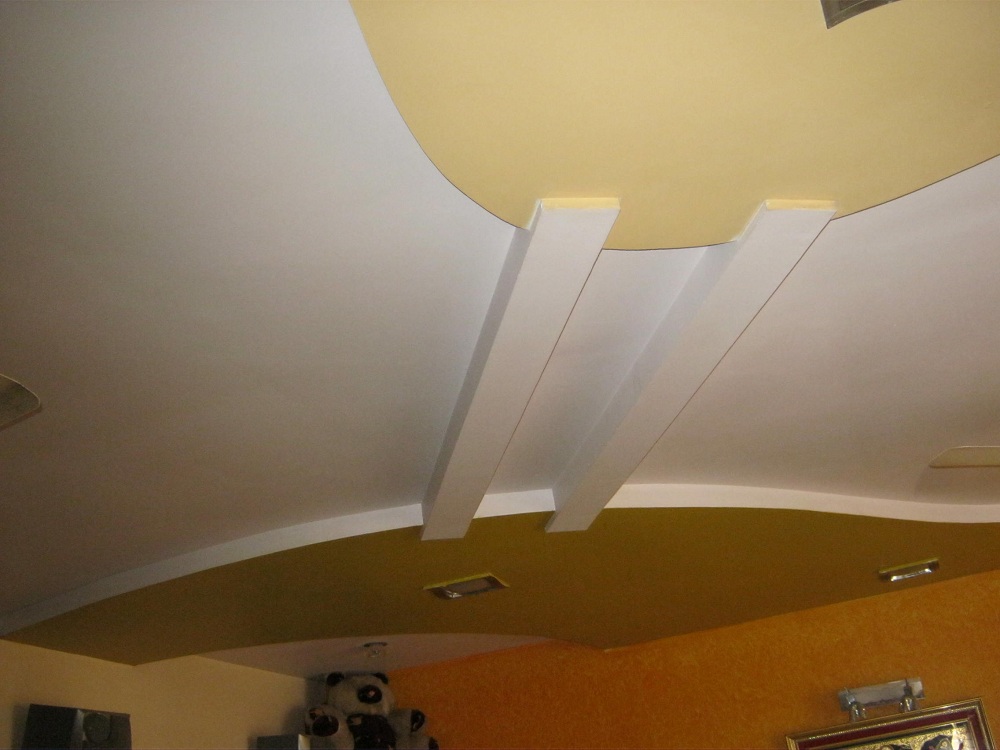 Wood Interior Designar Plaster Of Paris False Ceiling