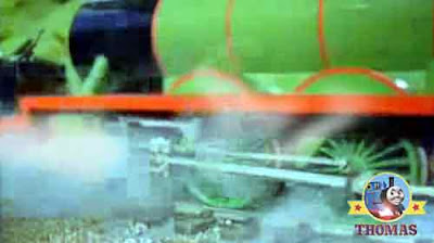 Thomas and friends Henry the green engine cab driver let off some hot boiler steam with a hissing
