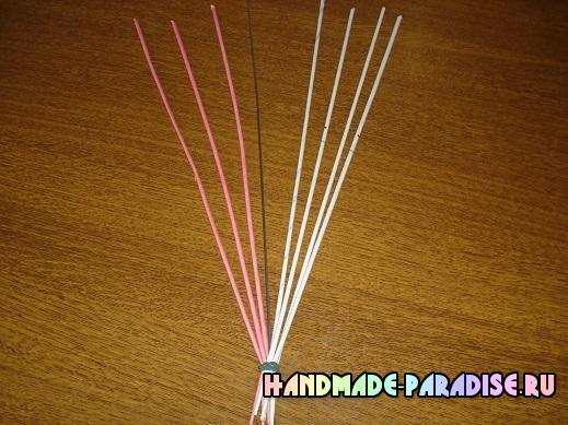 Плетение ручки для корзинки из газет Плетение ручки для корзинки из газет