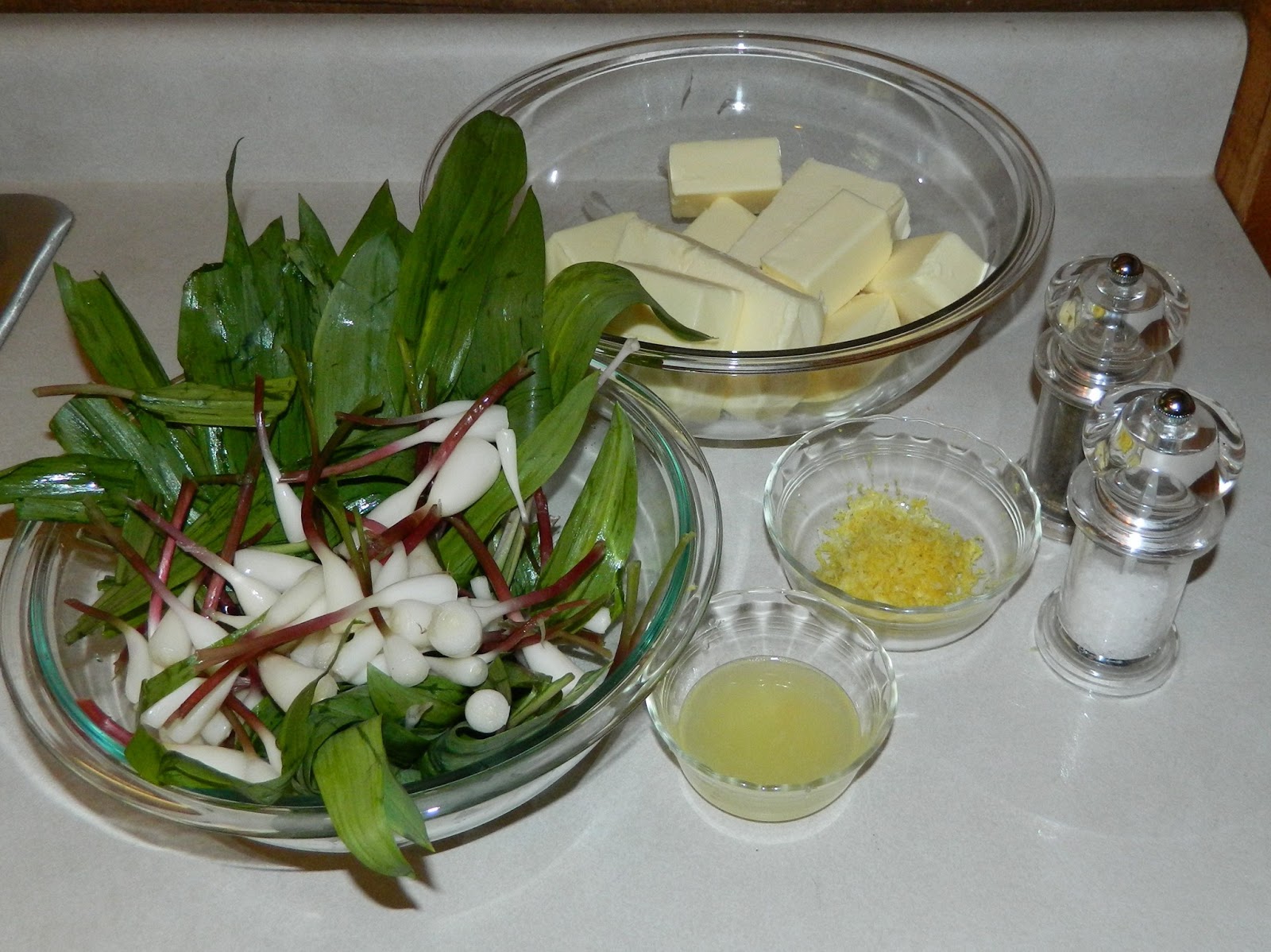 Lise's Log Cabin Life Savory Ramp Compound Butter