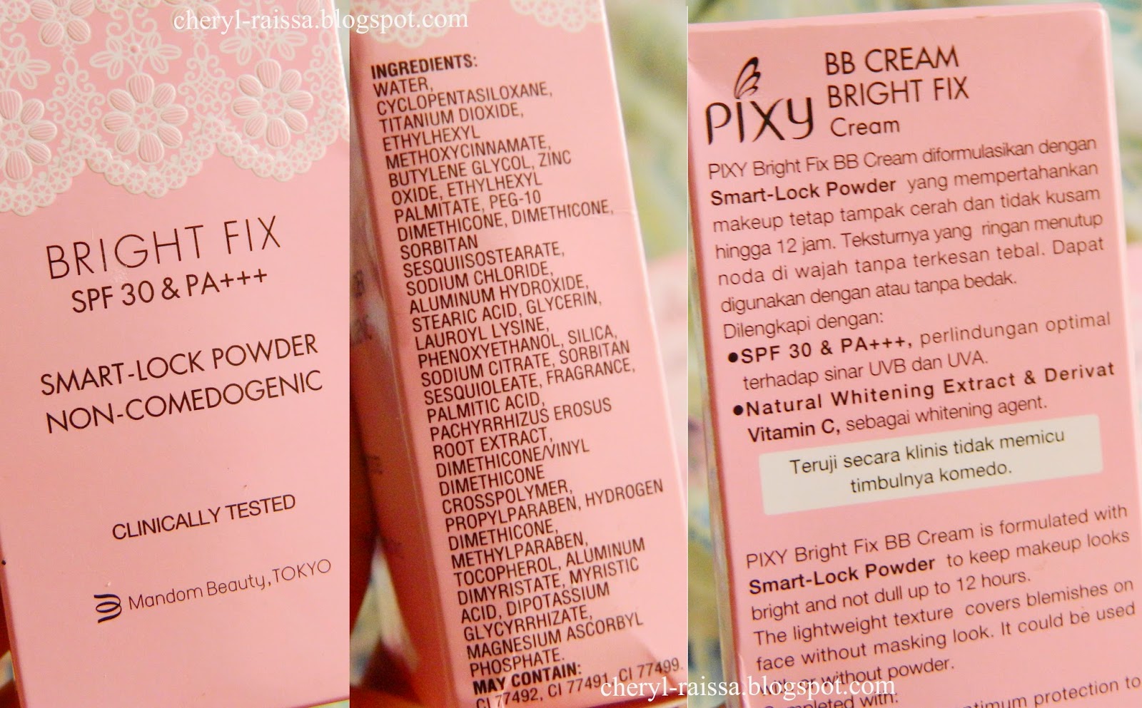 Review BB Cream Bright Fix Pure Finish Compact Powder By PIXY