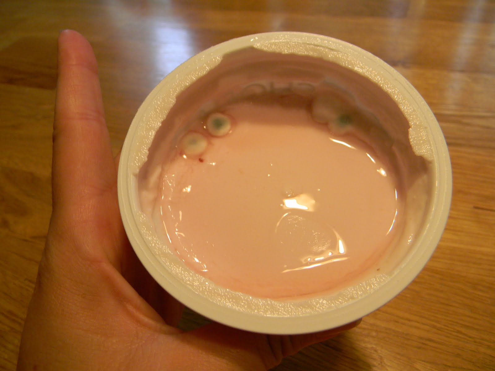 What happens if a person eats expired yogurt