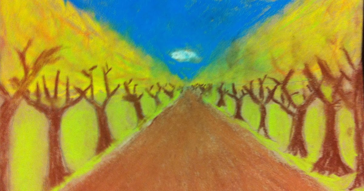 My Wishes are Horses...: One Point Perspective Trees