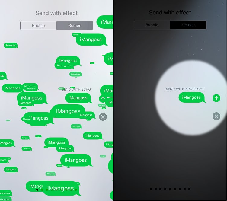 Apple Adds New 'Echo' and 'Spotlight' Effects to Messages in iOS 11