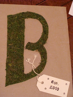 Inside Heather's Home: Framed Monogram Gift