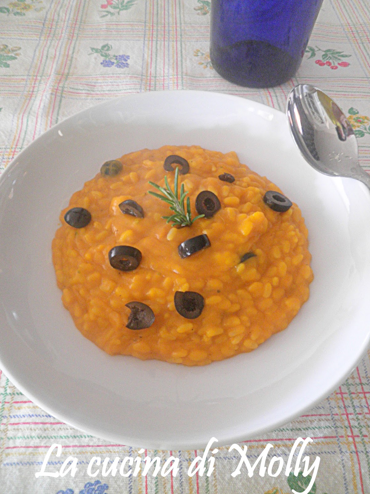 La cucina di Molly RISOTTO ALLA CREMA DI ZUCCA E OLIVE NERE
