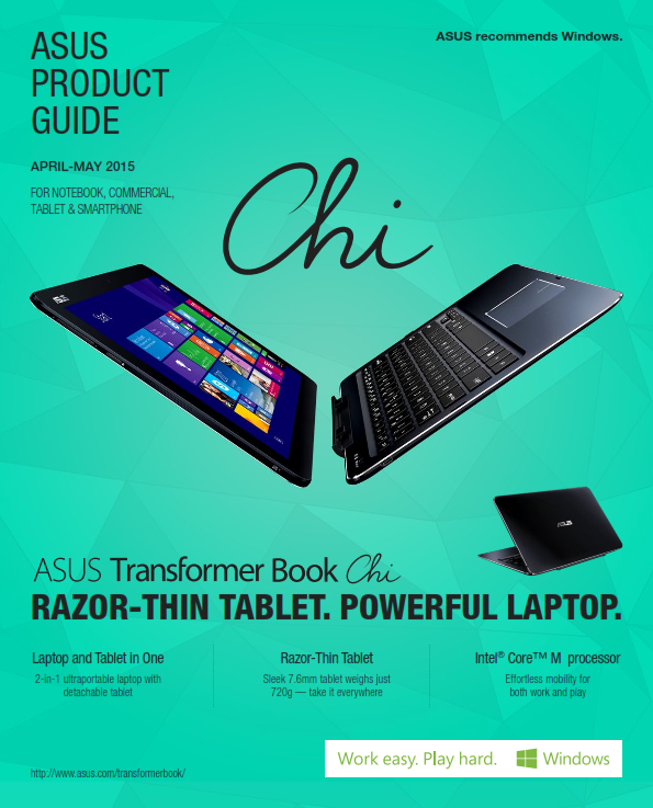 ASUS PRODUCT GUIDE