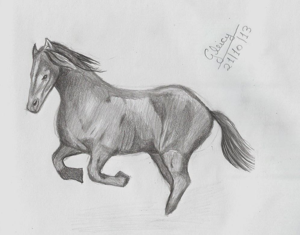 Desenho para Fazer - como desenhar um cavalo de frente Desenho para  iniciantes 