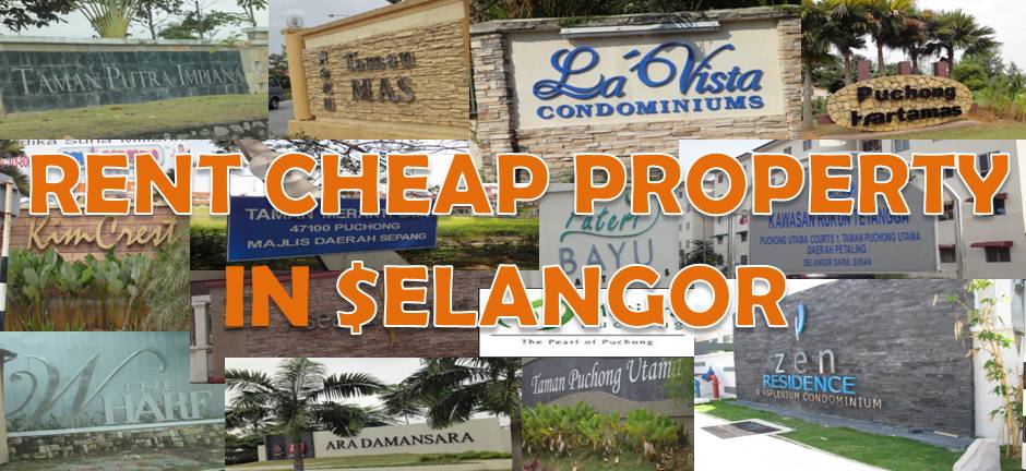 Rent Cheap Property in Selangor, Malaysia