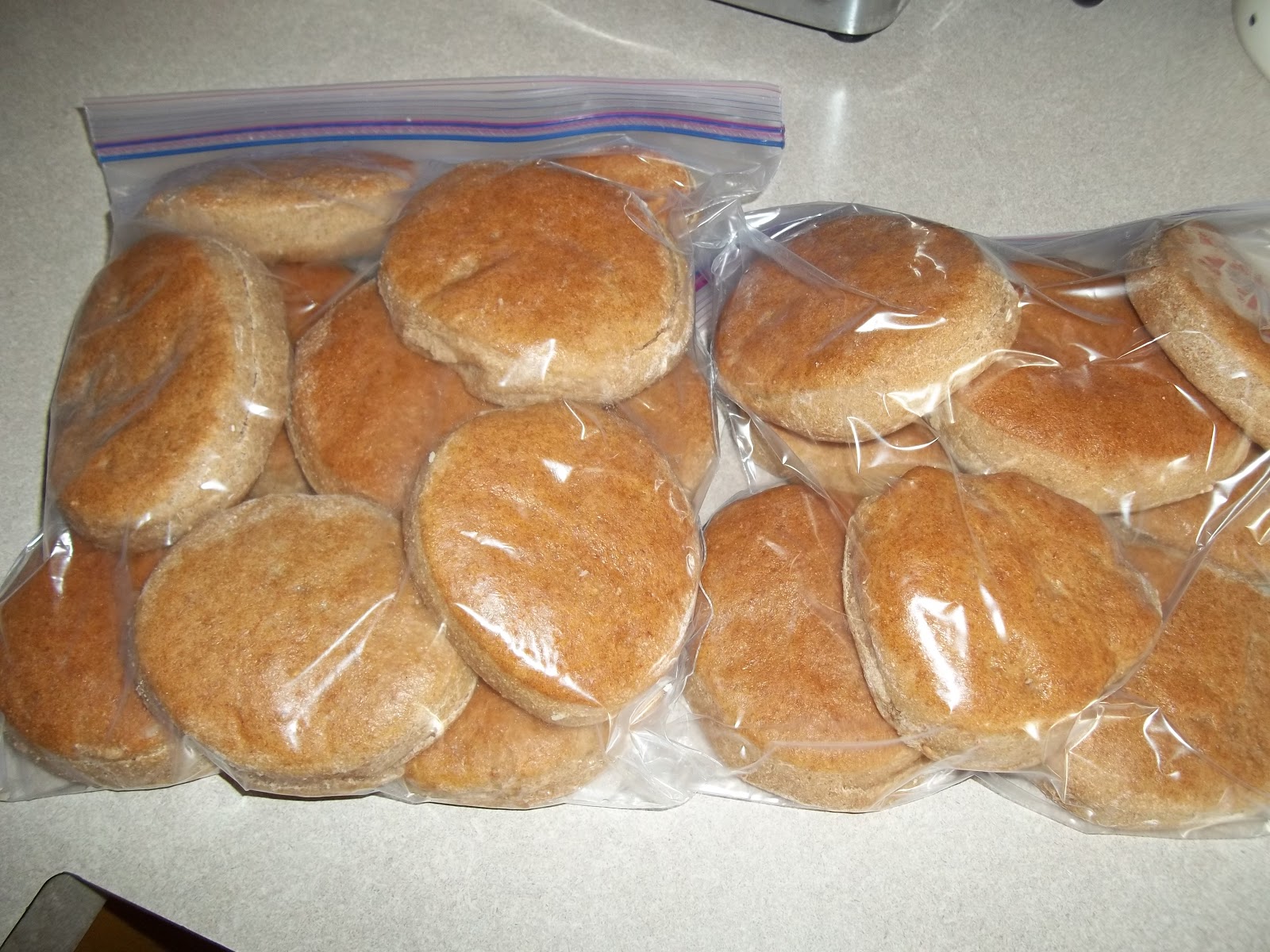 Make, Do and Mend 100 whole wheat sandwich buns