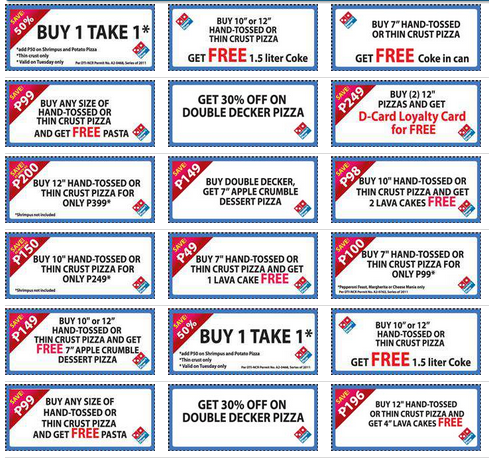 Coupons dominos pizza hut namur