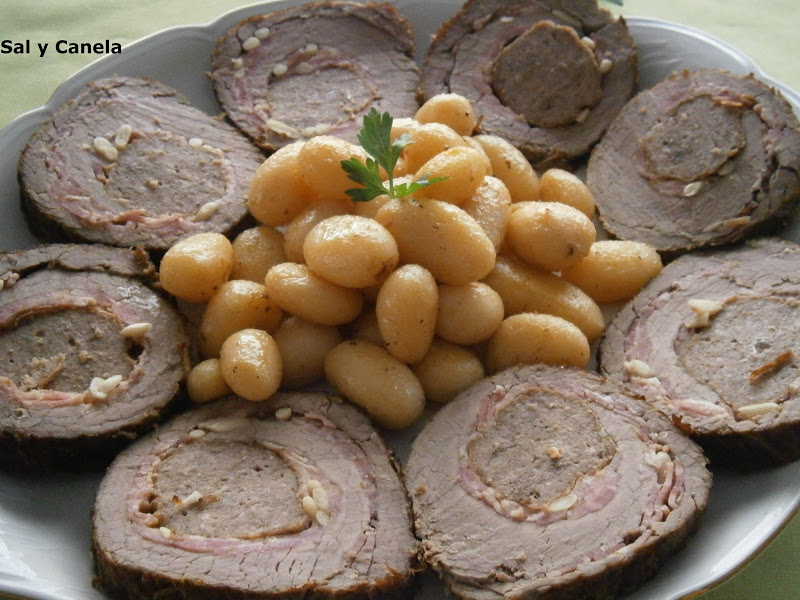 Sal y Canela: Aleta de ternera rellena