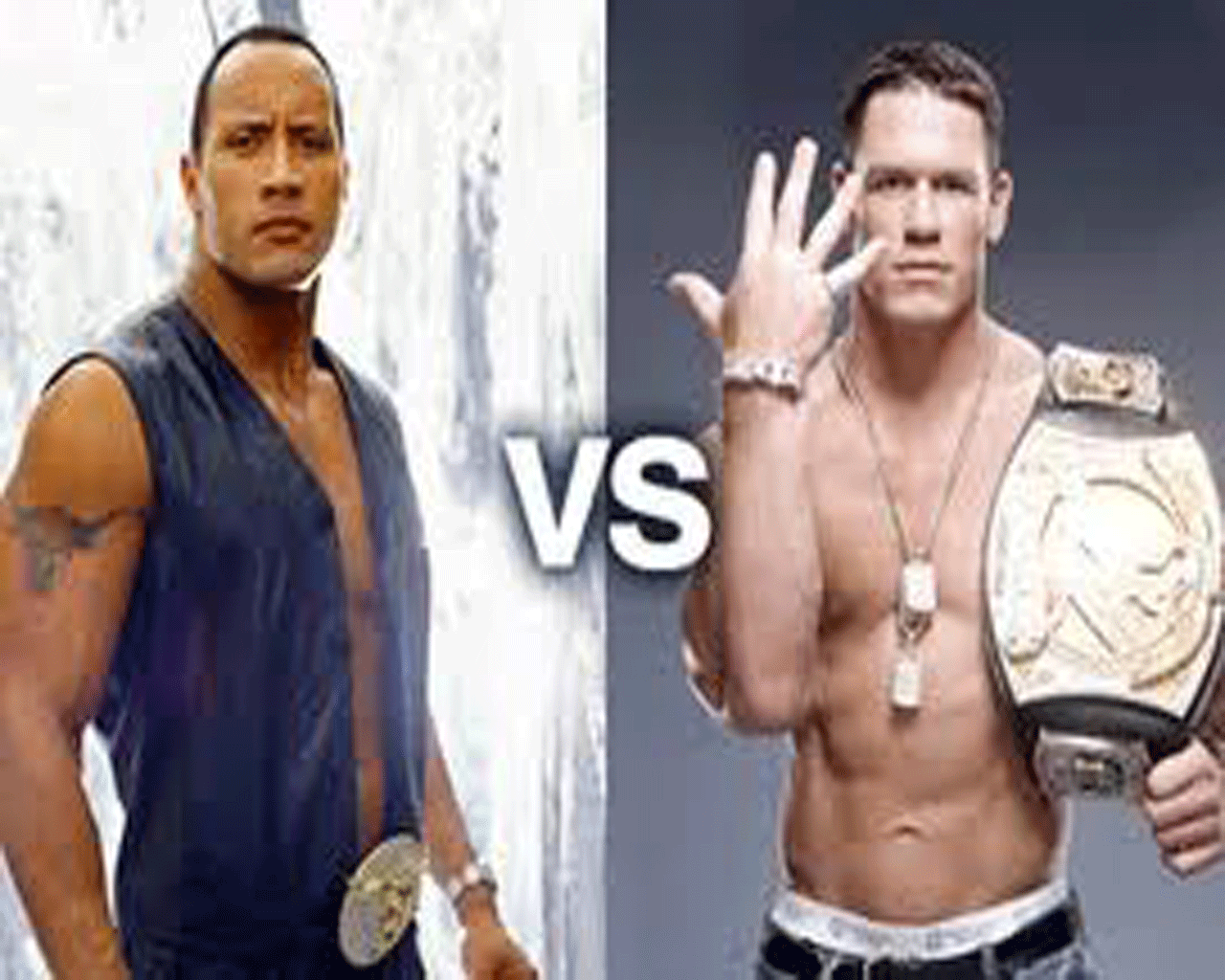 The Rock def John Cena WWE