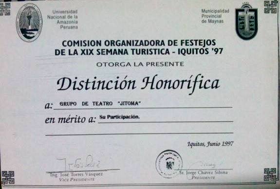 diploma de participacion 1997