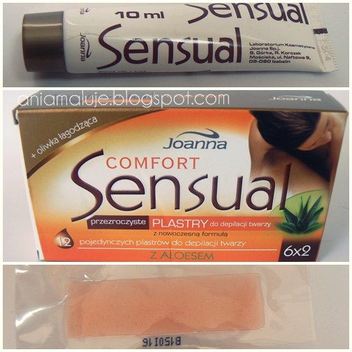 Przezroczyste plastry do depilacji twarzy Joanna Sensual