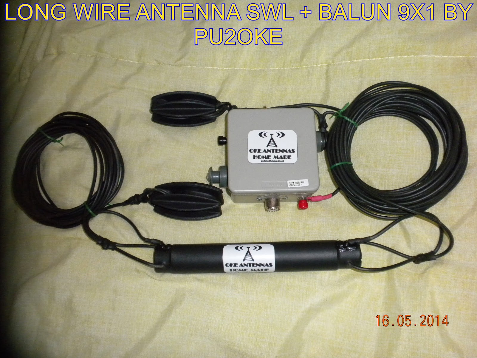 OKE ANTENNAS NEW LONG WIRE ANTENA + BALUN 9X1 FOR SWL