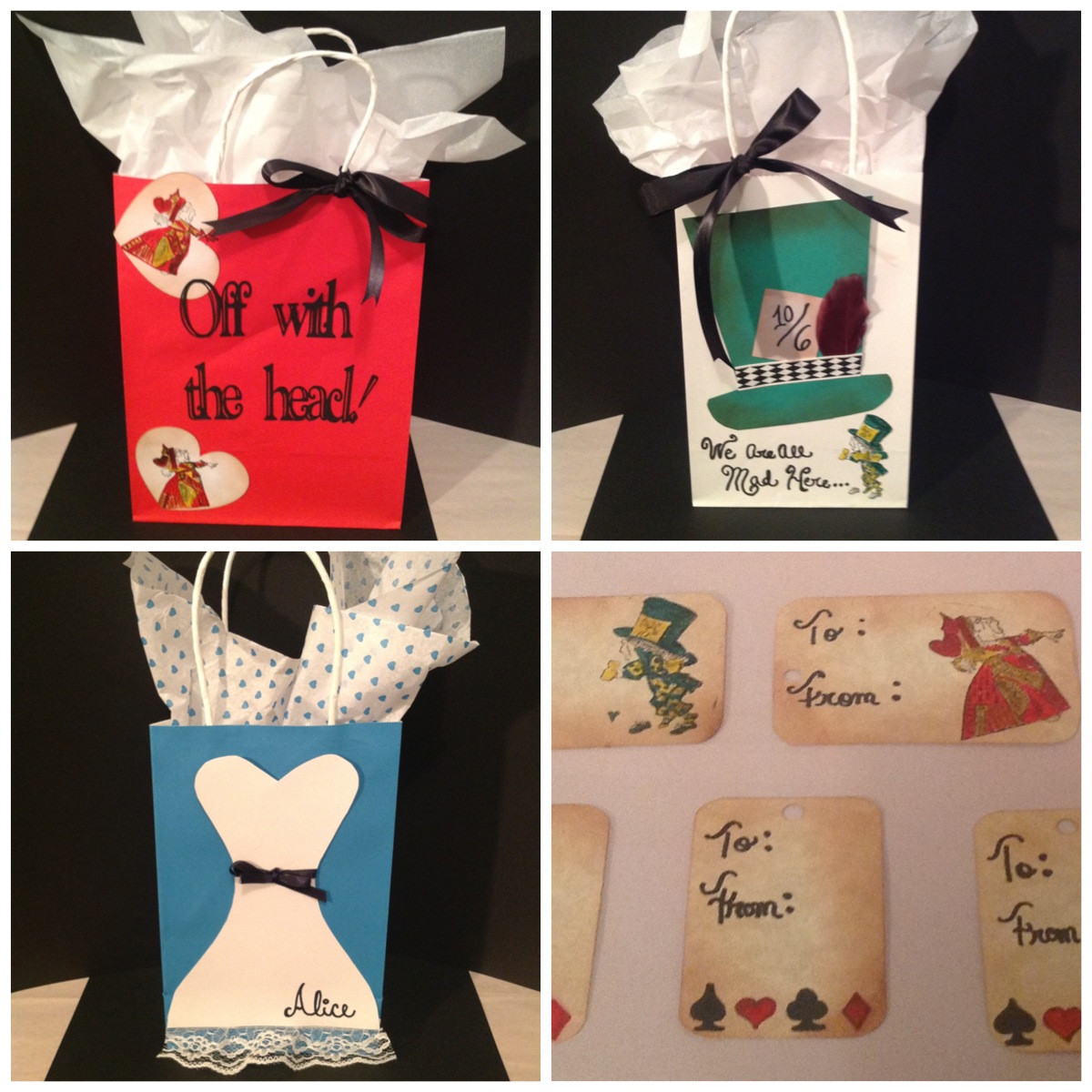 Craft Room Secrets: Alice in Wonderland Inspired Gifts Bags and Tags