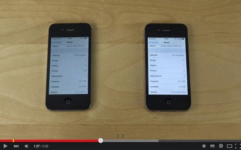 Uji Cepat Booting iPhone 4S iOS 8.3 vs iOS 8.4 Uji Cepat Booting iPhone 4S iOS 8.3 vs iOS 8.4