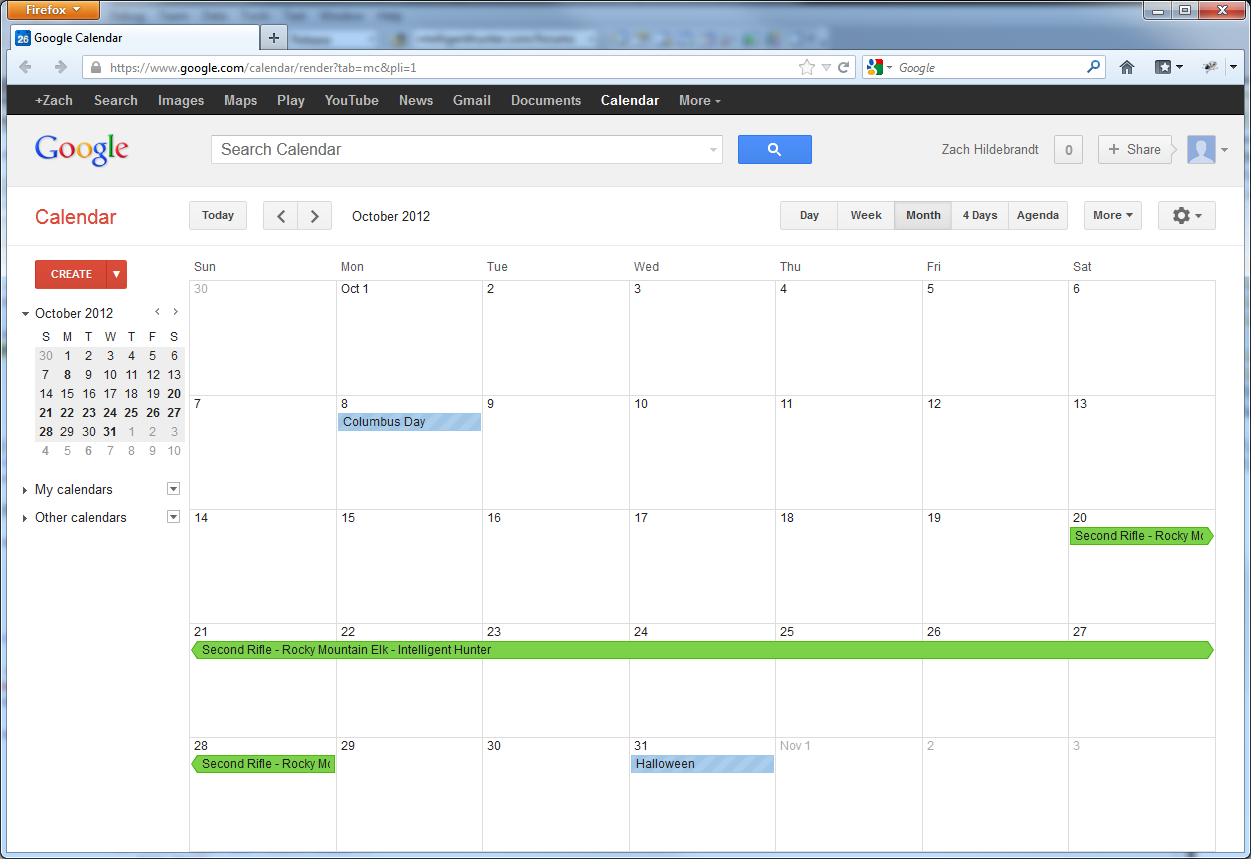 Hunting Calendars Intelligent Hunter Blog