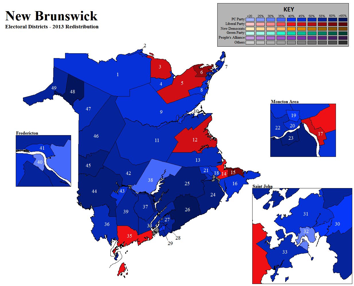 Blunt Objects Blog New Brunswick Provincial Redistribution Transposition