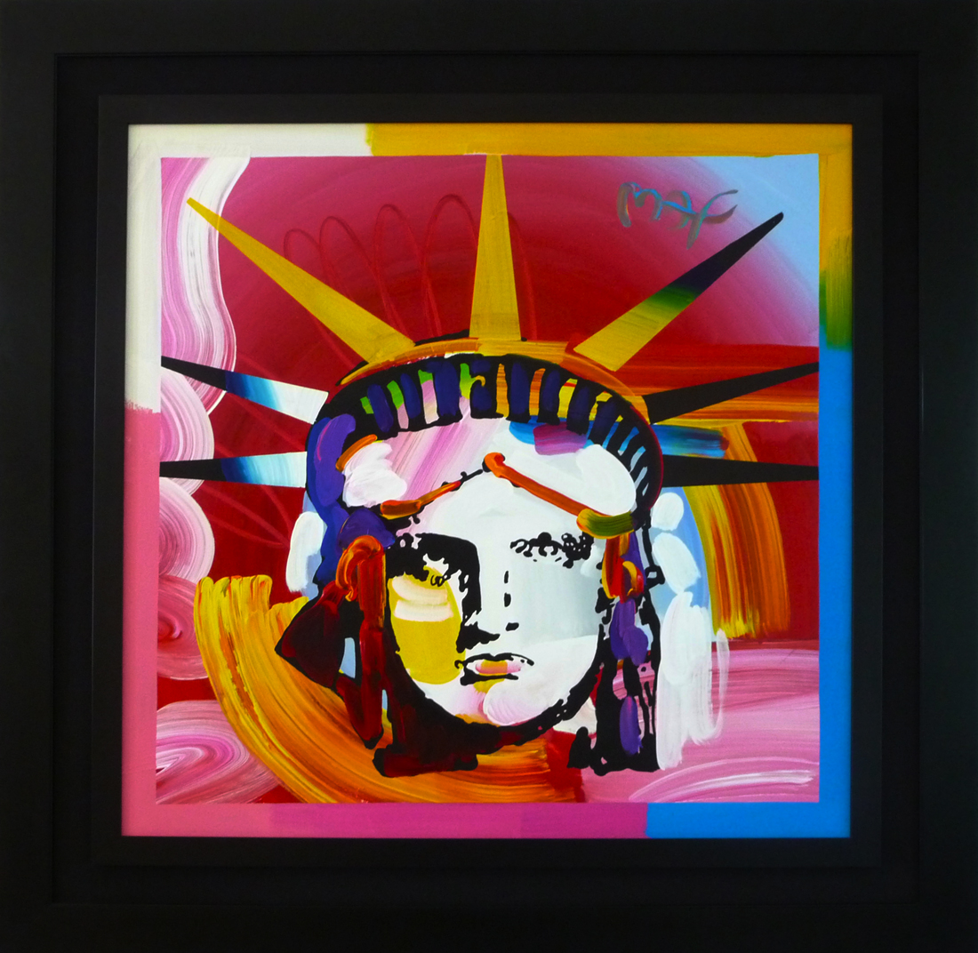 The Max Collector Lady Liberty Canvas 2010 Peter Max Modern