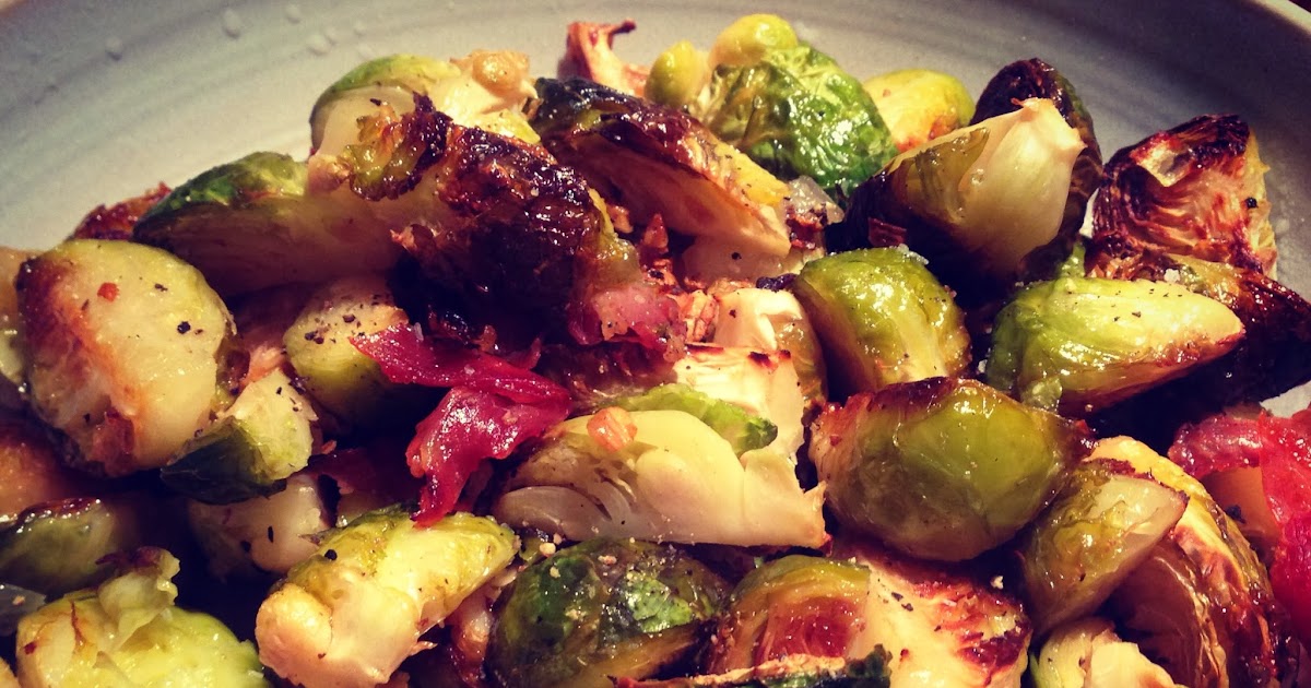 Roasted Brussels Sprouts with Prosciutto by Heather Chef Us