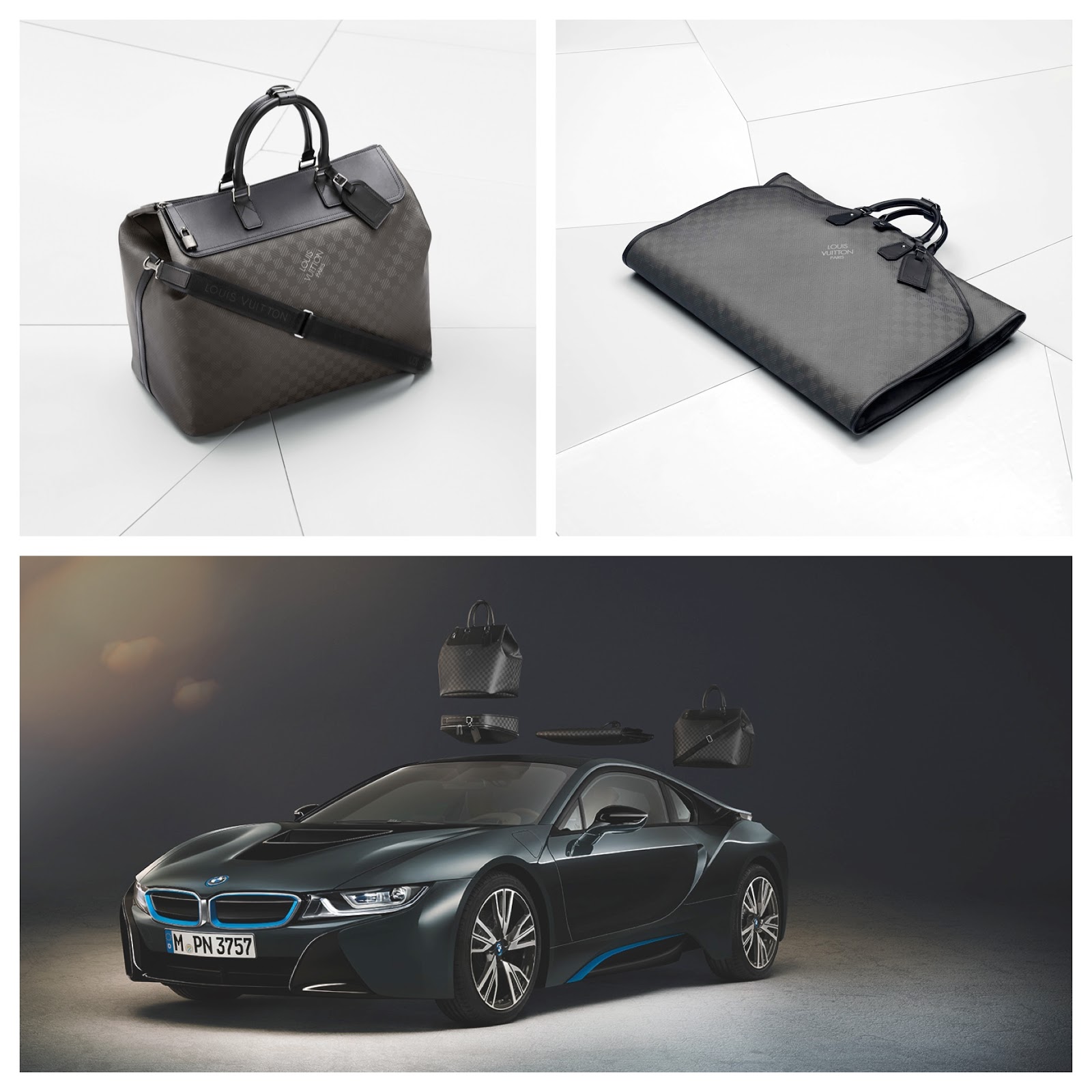 Louis Vuitton Carbon Fiber Bags Match New BMW i8