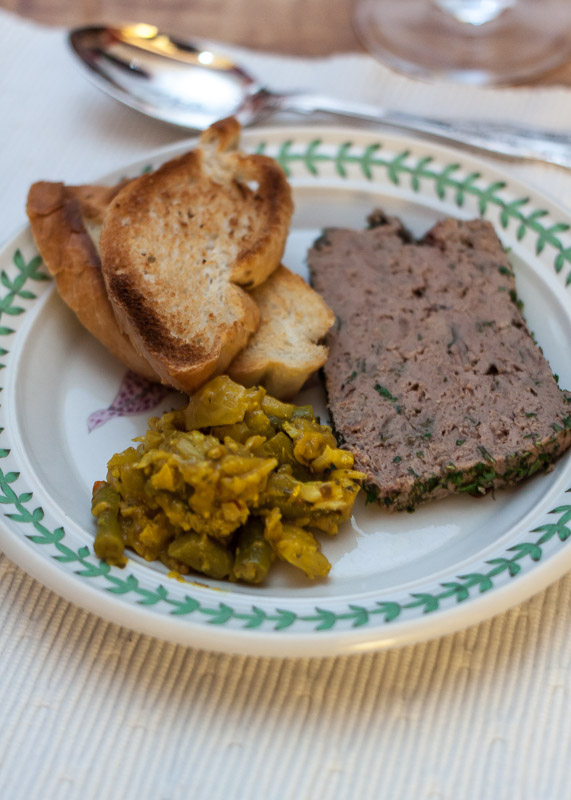 The Offal Club The Pig Liver pate; Rolled Spleen; Braised Head and Champ