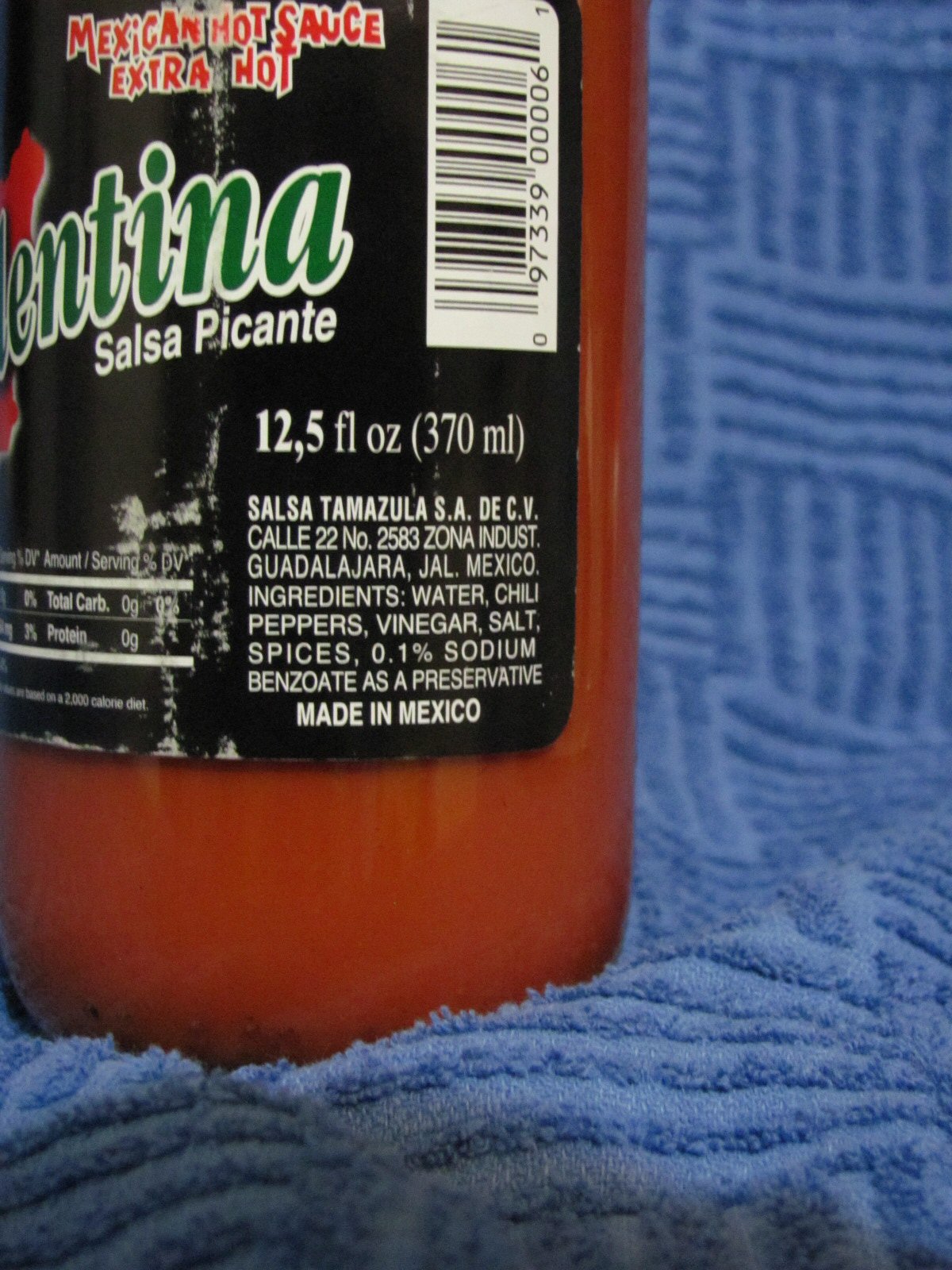 Pepper Sauce Blog: Valentina (Black Label)