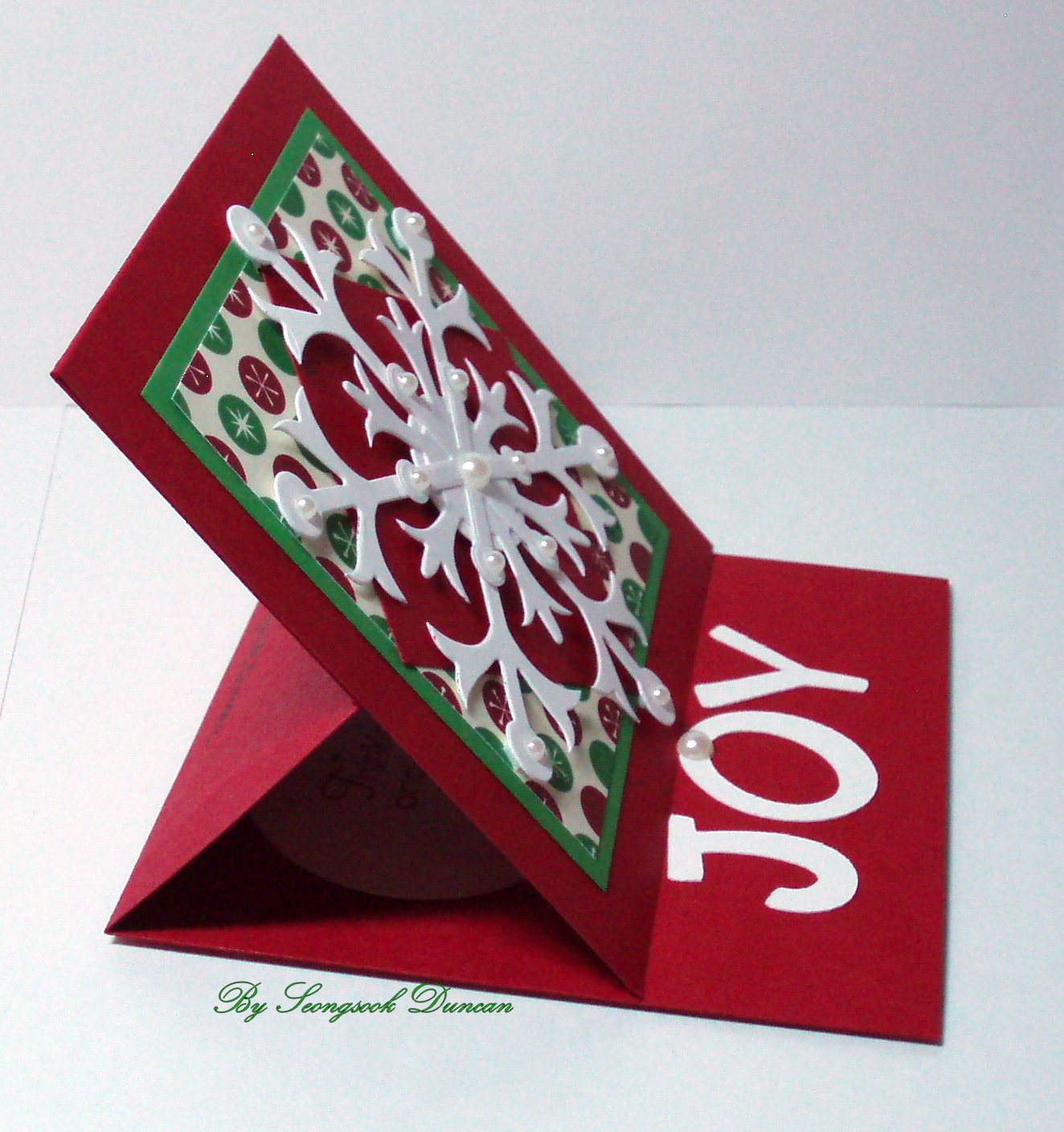 Create with Seongsook Easel Card & photo instructions