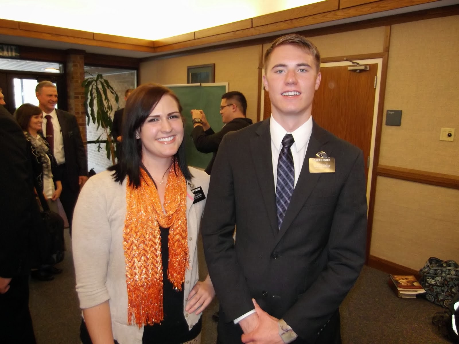 Sister Comanuik & Elder Foster -  MTC Buddies!