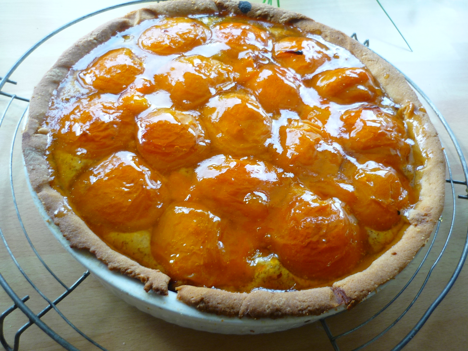 KnitKnatKnotUK Apricot Frangipane Tart