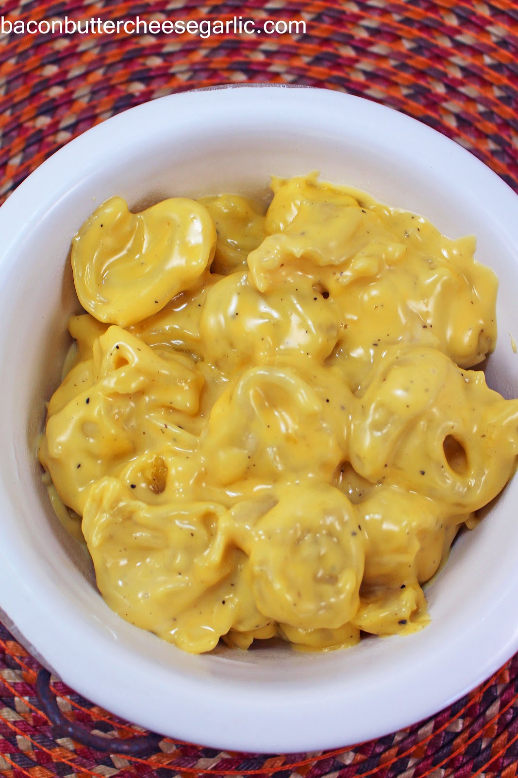 Bacon, Butter, Cheese & Garlic Tortellini Mac