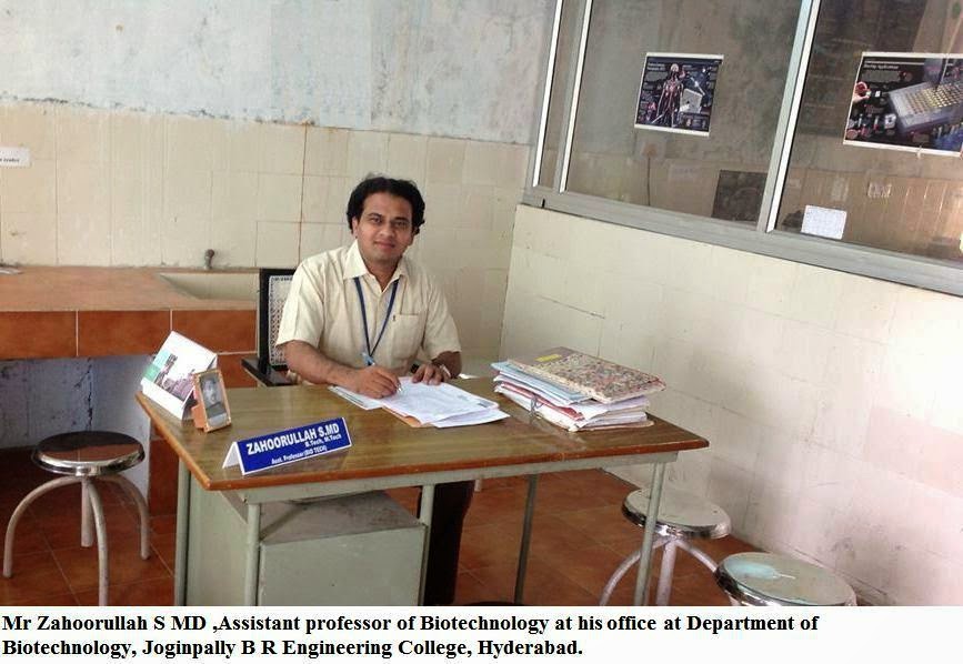 Mr.Zahoorullah.S.MD at his office