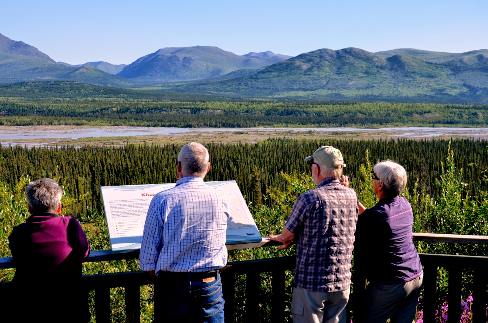 Overlooking Kluane River, Yukon.