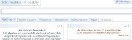 Informatika weboldalunk (info4)