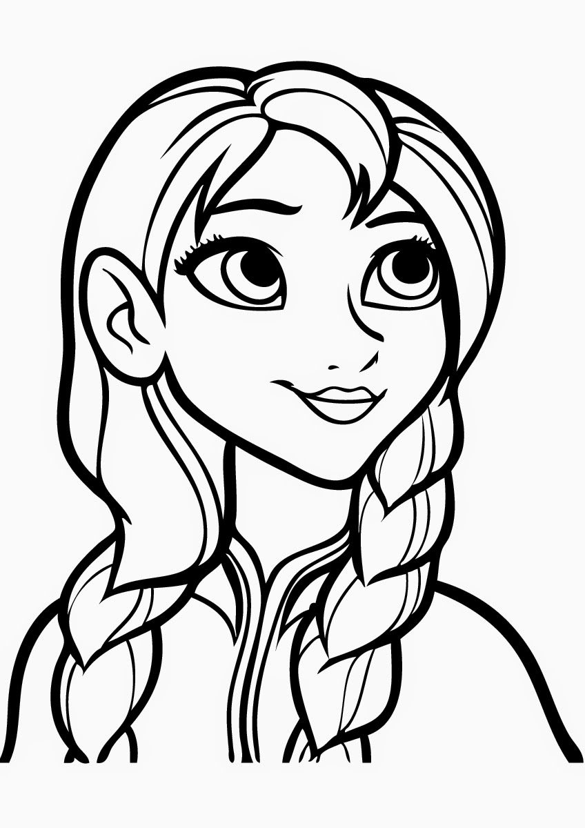 anna from frozen coloring pages