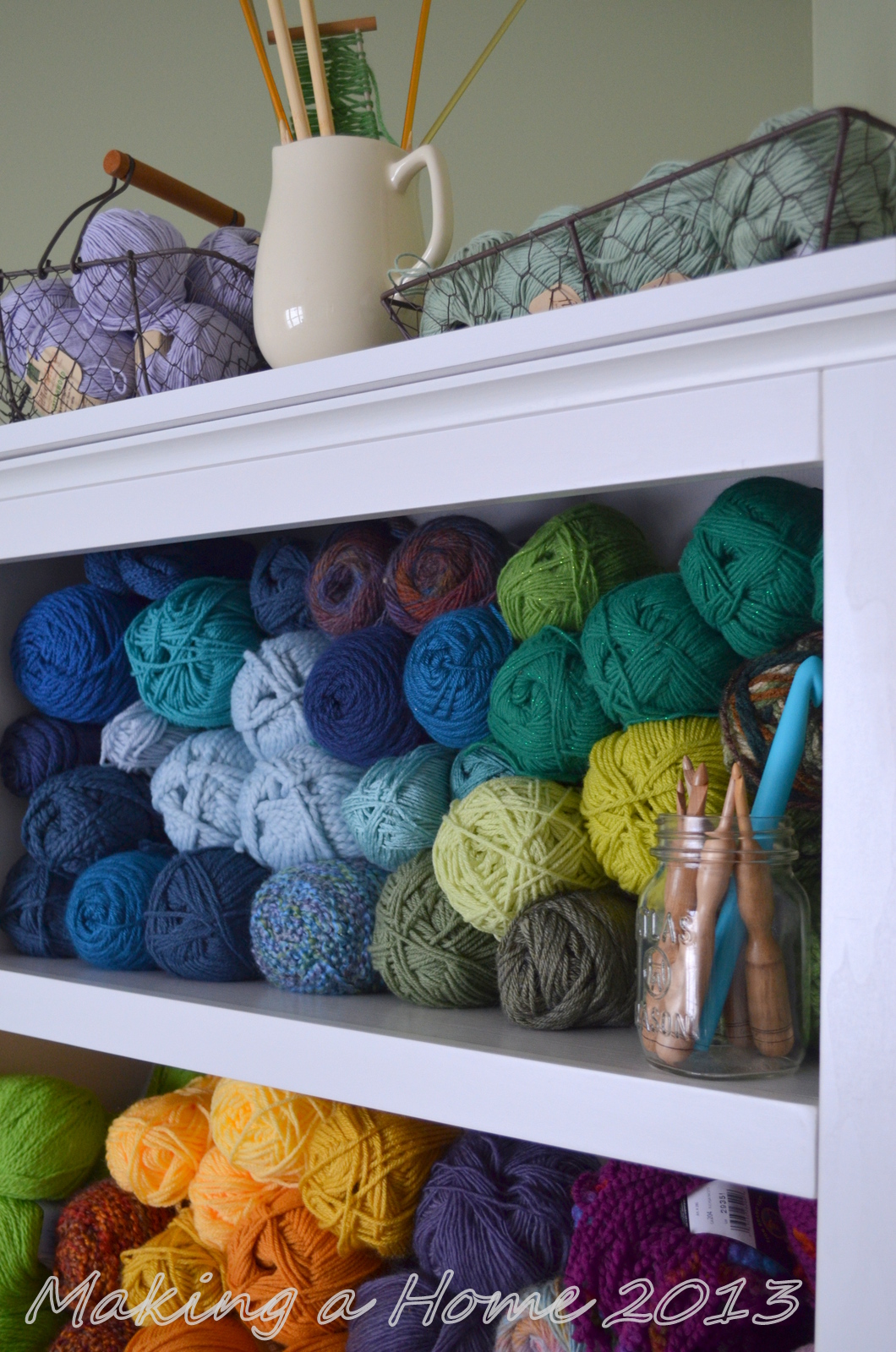 Making A Home my yarn storage solution