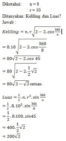 Privat Matematika Cirebon Privat Com Center Of Mathematics Rumus Saku Trigonometri Keliling Dan Luas Segi N Beraturan Privat Matematika Cirebon