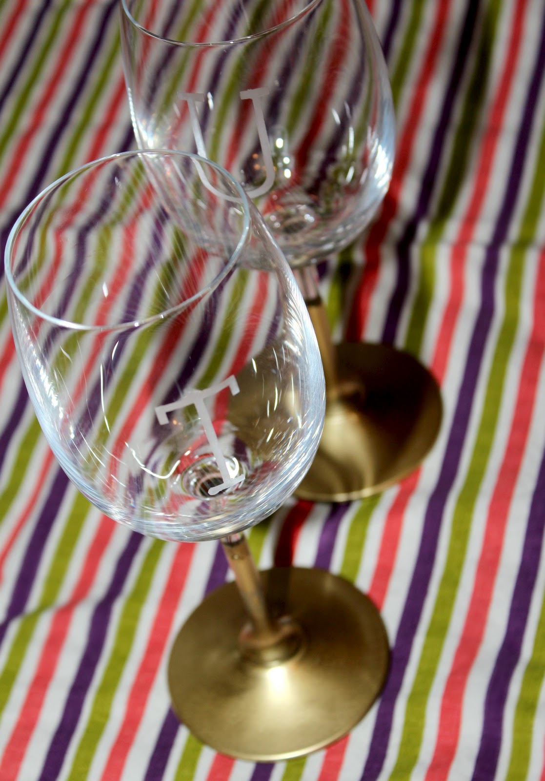 Gold Dipped Wine Glasses TaylorMade