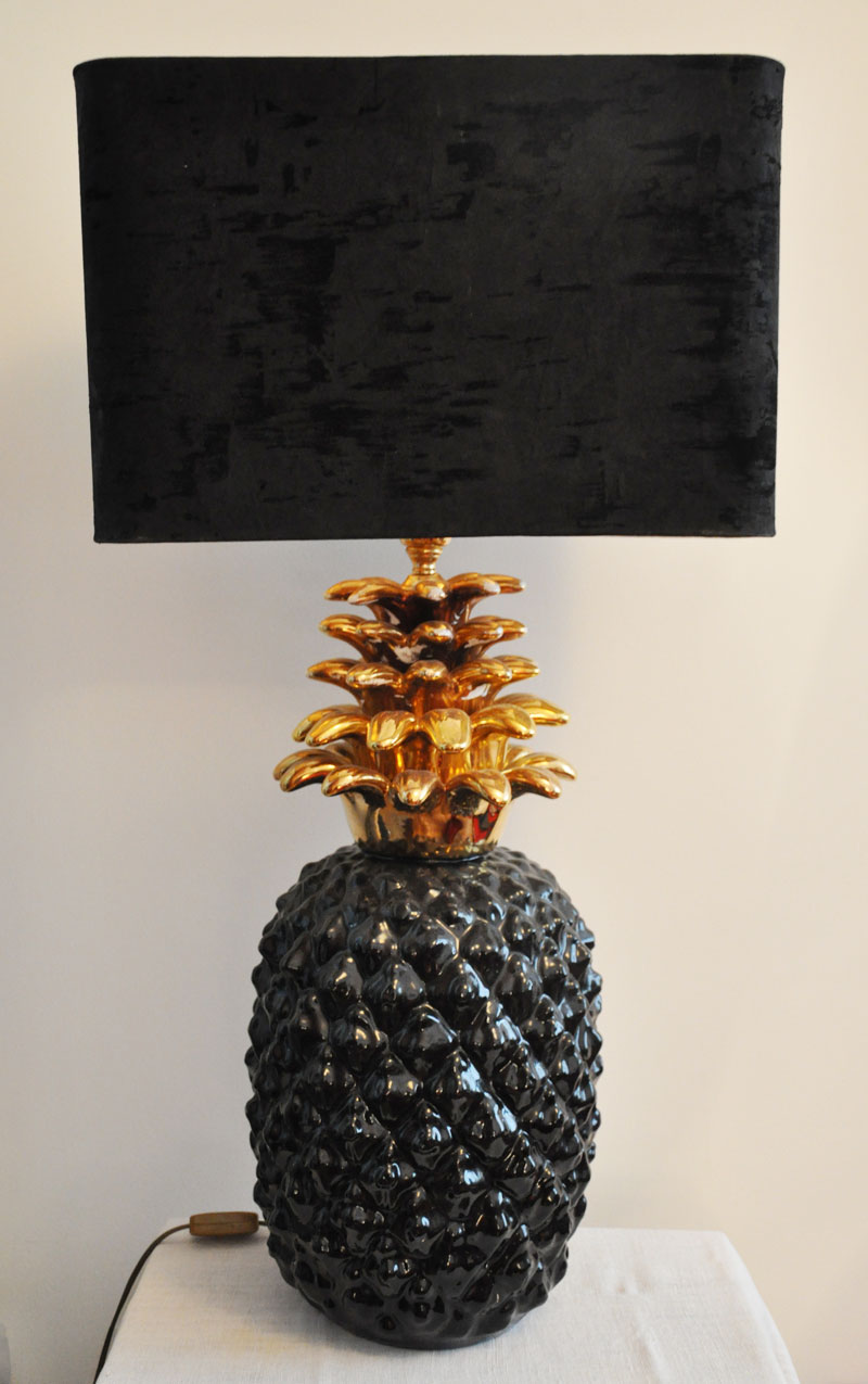 lampe ananas 1970 ceramique http//lampevintage.blogspot.fr/2012/12