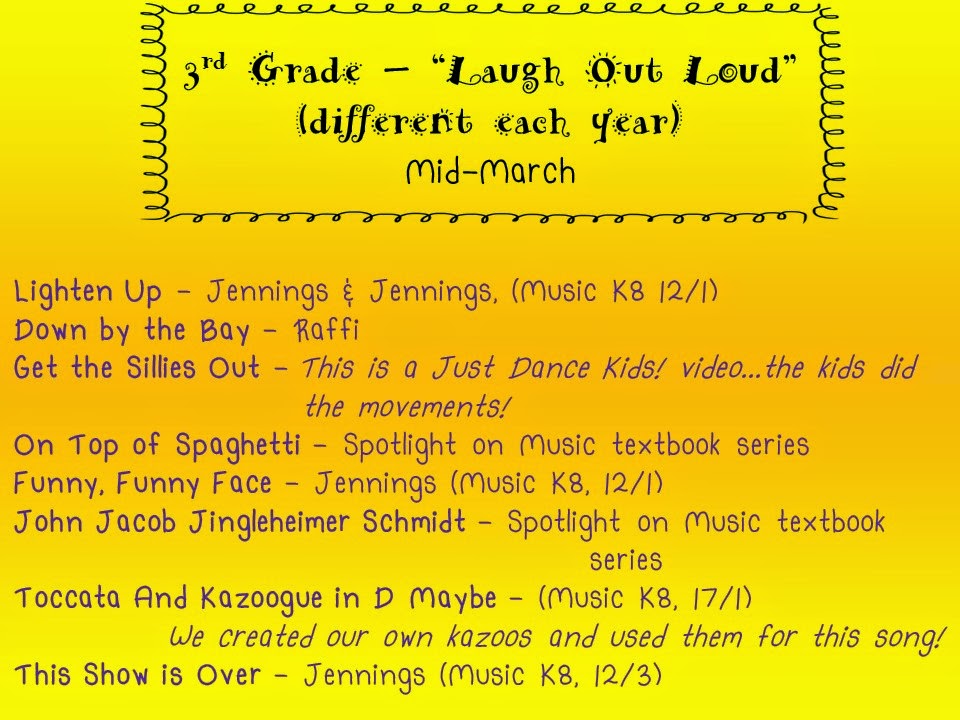 Elementary Etudes Elementary Music Programs 14/15