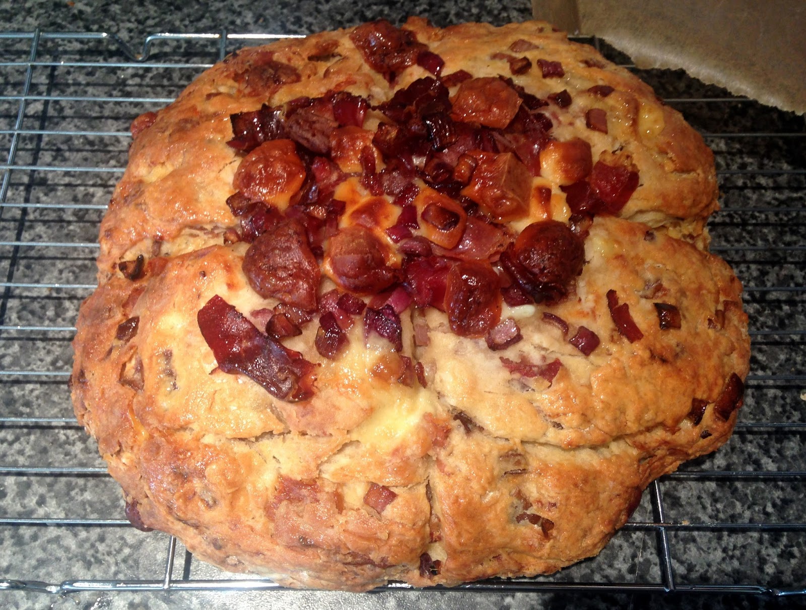 Prosciutto, Manchego and Balsamic Onion Soda Bread GBBO Week 3 The