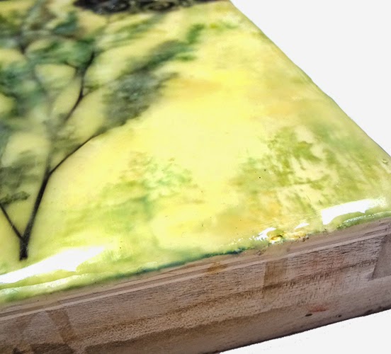 Resin Crafts Envirotex Lite Resin over Encaustic Collage Update