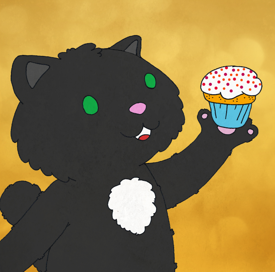 The Guardian Project Day 177 Drawing A Cupcake Loving Cat With